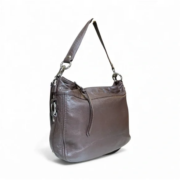 ‼️SPRING SALE Coach Chocolate 🍫 Brown Leather Zoe Hobo Shoulder Bag - Picture 4 of 17